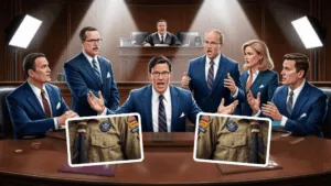Boy Scout abuse lawyers show troop uniform to judge in court.